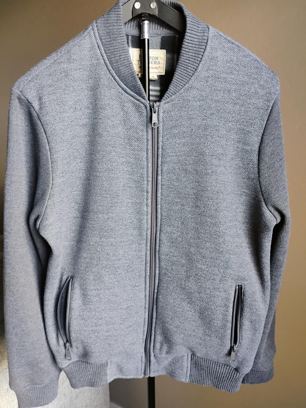 Boston Traders Size M Men's Slate Gray Bomber Jacket